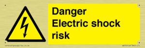 Danger Electric shock risk